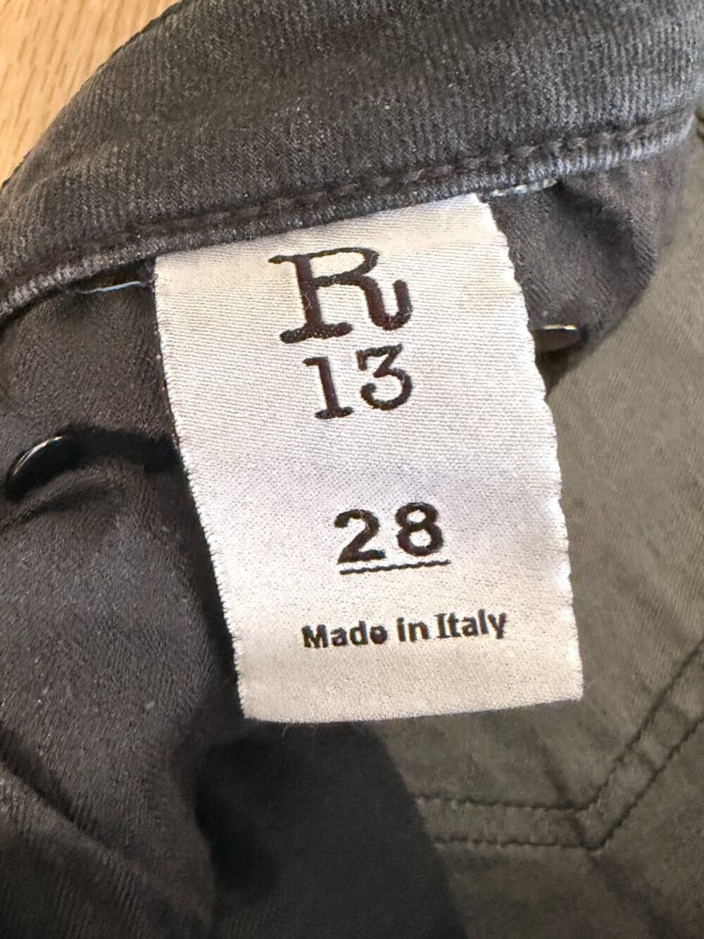 R13 "Kate Skinny" Distressed Jeans 28 - Picture 10 of 13